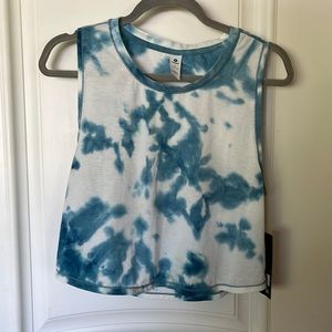 90 Degree by Reflex Cropped Tie-Dye Tank Top - L